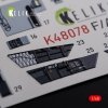 KELIK K48078 F/A-18F Super Hornet interior 3D decals for MENG kit 1/48